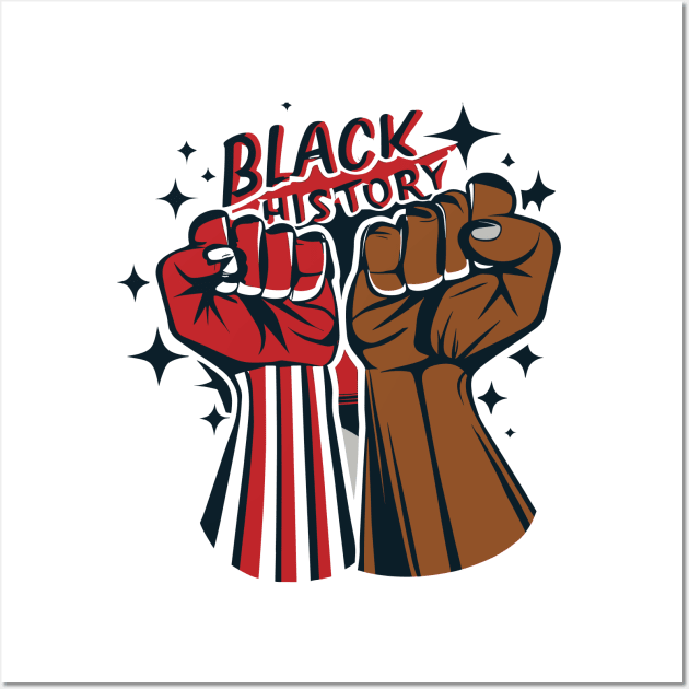 Black History Fists Wall Art by Graceful Designs